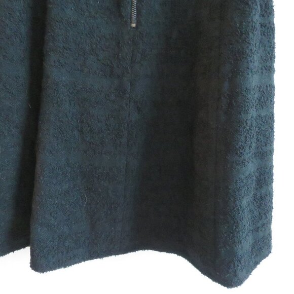 KOBI HALPERIN Black Textured Tweed Wool Blend Officecore Fit and Flare Dress - Picture 13 of 14